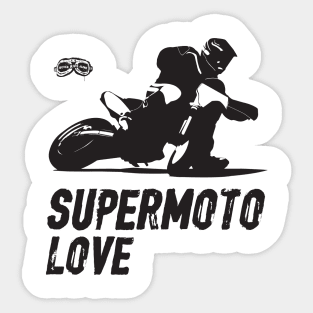 Supermoto Love Sticker